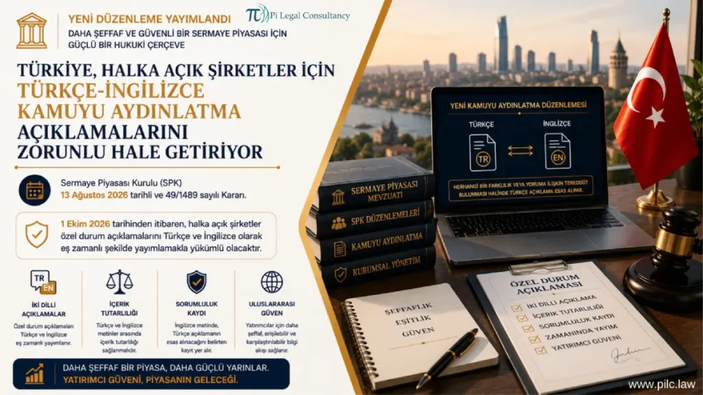 Türkçe İngilizce KAP açıklaması